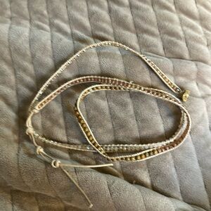 Victoria Emerson Neutral Beaded Wrap Bracelet